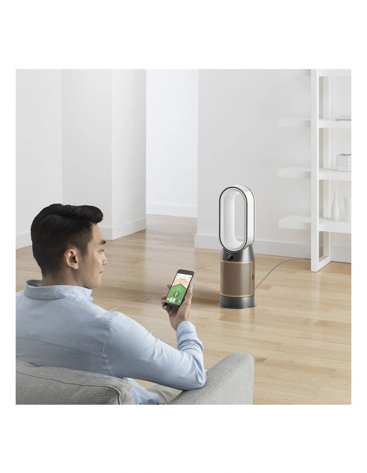 Dyson Hot and Cool Formaldehyde Purifying Fan Heater in White/Gold HP09