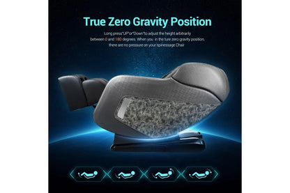 HOMASA 4D Electric Massage Recliner Chair Zero Gravity Massager Grey