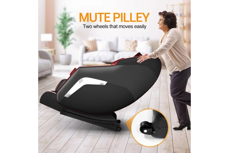 HOMASA Red Full Body Massage Chair Zero Gravity Recliner